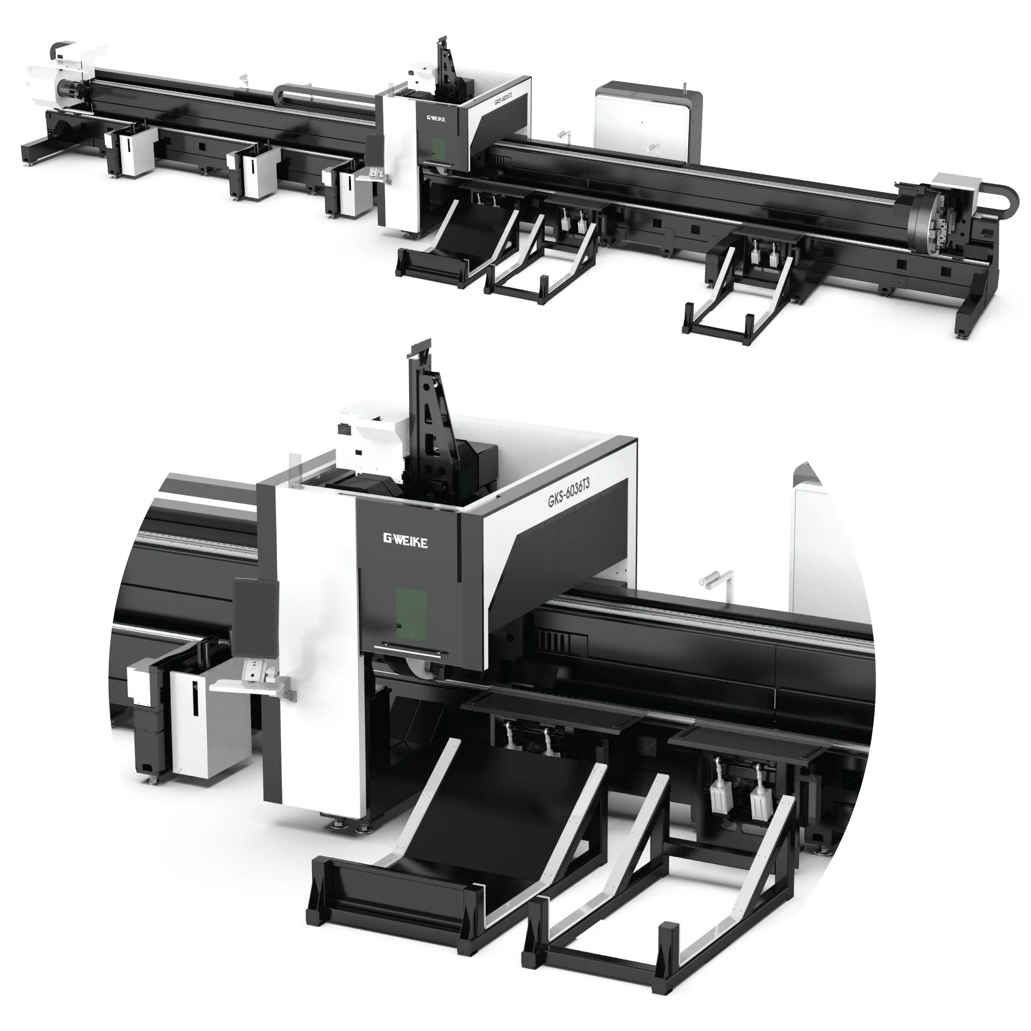 Enclosed Bed Fiber Lasers